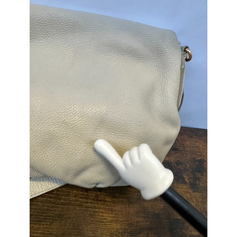 Marc by Marc Jacobs Classic Q NATASHA Biege Crossbody Leather Shoulder Bag *Flaw - Picture 12 of 16